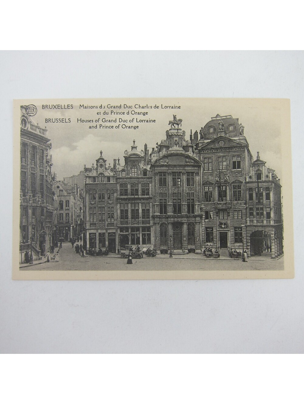 Postcard Brussels Belgium Houses Duke of Lorraine & Prince of Orange Antique